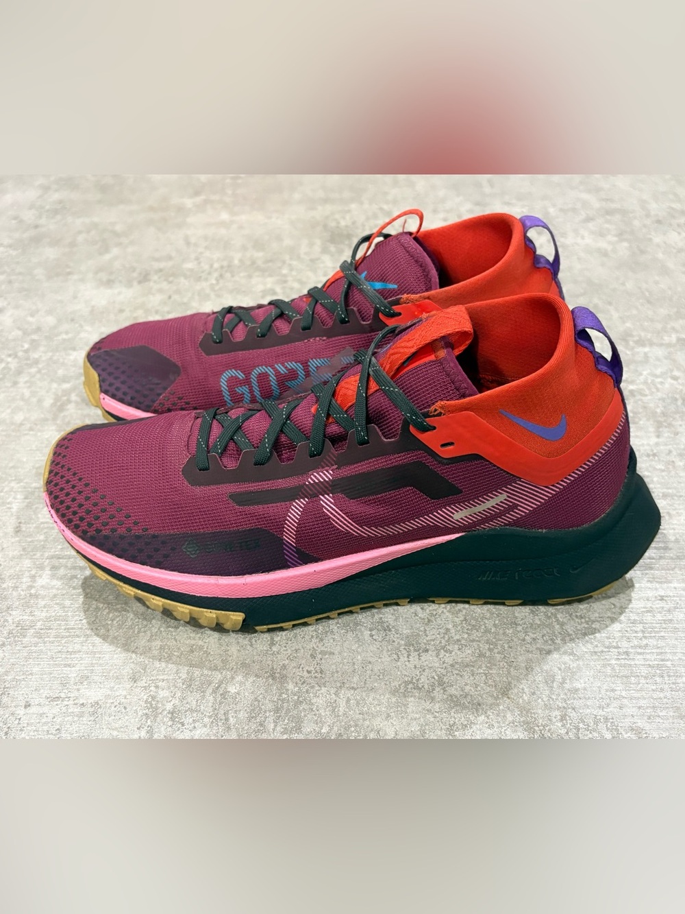 Nike React Pegasus Trail 4 Gore-Tex Rosewood Trail Run Shoes - Picture 3 of 12